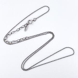 Vintage Karibou Sterling Silver 925 Chain Link Necklace 15"-17"